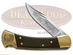 Buck 110 Folding Hunter Knife We The People Ebony Wood 1/500 420HC Stainless. Fixed Price $103.44.