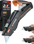 Votrek Box Utility Knife, 2-IN-1 Retractable Cutter, Safety Heavy. Fixed Price $26.59.