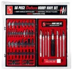 New From Amt 56 Piece Deluxe Hobby Knife Set #BT004. Fixed Price $26.99.