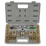 40 Pc Titanium Tap Die Tool Set Sae Fine Standard. Fixed Price $39.95.