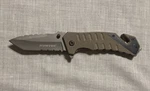Humvee Carbon Tanto G10 Aluminum Flipper Folding Rescue Serrated Pocket Knife. Fixed Price $10.74.