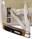 Schrade Timer Delrin 2 Blade Gunstock Trapper Folding Pocket Knife 94OT. Fixed Price $26.95.