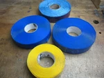 Mighty Line & Superior 2" Safety Floor Marking Tape 1.1MM Thick Blue Yellow. Fixed Price $84.99.