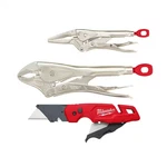 Torque Locking Pliers Set With Fastback Folding Utility Knife Blade. Fixed Price $51.96.