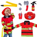 Liberry Firefighter Costume Kids 3-5 W/ Toy Extinguisher & Tools Pretend Play. Fixed Price $45.48.