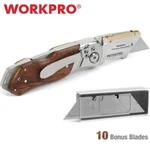 Workpro Folding Utility Knife Pocket Box Cutter Quick Change Blade W/10 Us. Fixed Price $14.39.