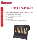 Starrett - Brass Drive Pin Punch Set 4" Length SB565Z. Fixed Price $96.54.