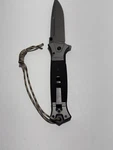 Black Handle Edc Spring Assisted Folding Knife - Pocket Clip Lanyard Rtek. Fixed Price $13.86.