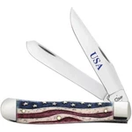 Case 64132 Trapper W/ Patriotic Natural Smooth Bone Handle (12962366). Fixed Price $97.99.
