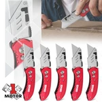 5PC Lock Foldable Retractable Utility Knife Pocket Clip W/10 Spare Blades. Fixed Price $26.99.