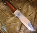 Pakistan Bowie Hunting Knife Hand Forged Steel Blade W/full Tang & Fixed. Fixed Price $37.77.