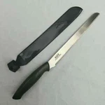 Allex Stainless Steel Japan 13.5" Serrated Bread Knife. Fixed Price $17.99.