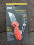 Klein Tools Flickblade Folding Utility Knife With Impact Driver Belt Clip New. Fixed Price $21.99.