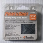 Powershot 97-030 Heavy Duty 9/16" 14MM Brad Nails 18 Gauge Steel Pack Used. Fixed Price $7.00.