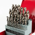 Metric Twist Drill Bits Set Of 25PCS Metal Case 1MM 13MM By 0.5MM Incremen. Fixed Price $57.51.