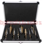 9PC Hss Cobalt-coated Quick Release Hole Step Drill Bit Set Aluminum Case (sae). Fixed Price $55.99.