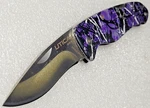 Utica Usa Muddy Girl Lockback Pocket Knife W/ 2.9" Ss Satin Blade, Alum Scales. Fixed Price $14.00.