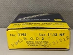 Morse Round Adjustable Split Die 1"-12 Nf 2" Od 31212. Fixed Price $29.95.