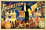 "thurston Master Magician" Classic 1910 Show Poster - 16X24. Fixed Price $13.95.