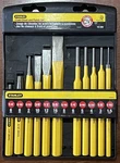 Stanley 16-299 Cold Chisel Set 12-PIECE (missing 8MM Punch, So 11 Pc). Fixed Price $19.50.