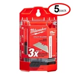 Milwaukee 48-22-1950 Pc General Purpose Utility Blades W/ Dispenser (5PACK). Fixed Price $75.28.