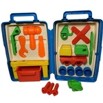 Workshop Tool Kit Bench Set Blue Case Vintage 1978 Mattel. Fixed Price $30.00.