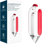 Kitchendao Strawberry Huller Corer Stem Remover With Safety Lock, Non-slip Soft-. Fixed Price $14.40.