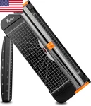 A4 Paper Cutter 12 Inch Titanium Blade Guillotine Trimmer With Automatic Safety. Fixed Price $18.16.