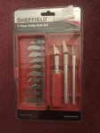Sheffield 17 Piece Hobby Knife Set - Nip. Fixed Price $10.99.