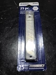 Kobalt 25PC 18MM Snap-off Knife Blades #0076636 New In Package. Fixed Price $12.95.