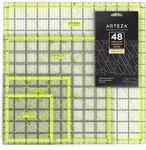 Arteza Acrylic Quilter's Ruler Kit & Non-slip Rings 5 Piece Set. Fixed Price $24.00.