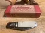 Rough Ryder White Smooth Bone Two Blade Barlow 3/8" Pocket Knife RR198. Fixed Price $19.98.