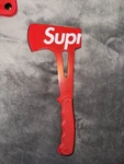 Supreme Sog Hand Axe Red Collectible Hatchet With Sheath Contemporary Original. Fixed Price $140.00.