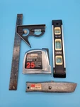 Vintage Craftsman Tool Lot Tape Measure Razor Blade Torpedo Level Ruler. Fixed Price $49.00.