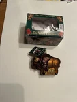 Old World Christmas American Bison Buffalo Glass Ornament Nos-org Box-marshall. Fixed Price $19.95.