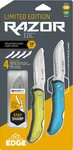 Outdoor Edge Limited Two 3" Razor Carry Edc Replaceable Knives & 4 Blades. Fixed Price $29.99.