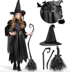 Spooktacular Creations Girls Black Witch Costume, Kids Halloween Outfit With Bro. Fixed Price $19.92.