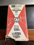 Vintage Sears Craftsman Kromedge Threading Set Tap & Hexagon Die 9-5200 +box. Fixed Price $75.00.