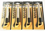 4 Tolsen Large Snap Off Utility Knife Knives Cutters 18MM Breakaway Blades 30003. Fixed Price $20.99.