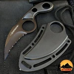 5.5" Skinner Hunting Knife W/ Sheath, Sharp Fixed Blade, All Black Outdoor Use. Fixed Price $17.72.