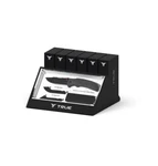 True Black 3CR13 Stainlesd Steel 6" Replaceable Blade Knife. Fixed Price $40.00.
