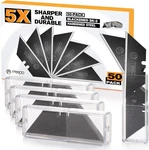 50-PACK Utility Knife Blades, Blackened SK-2 Razor For Box Cutter. Fixed Price $10.38.