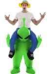 Double Couple Inflatable Alien Dinosaur Costume Halloween Blow Large, Green. Fixed Price $51.67.