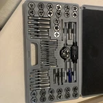 60PC Tap Die Set Metric Imperial Sae Standard Bearing Steel Threading Tool. Fixed Price $43.00.
