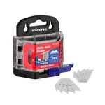 Workpro 50-PACK Utility Knife Blades With Dispenser, SK5 Steel Box Cutter, St.... Fixed Price $15.39.
