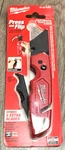 Milwaukee Fastback Folding Utility Knife W/blade Storage Handle #48-22-1502. Fixed Price $34.99.