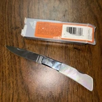 Gerber Silver Knight 8380 Pearl Lockback Blade Folding Knife Japan Early 2000S. Fixed Price $74.99.