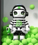 Pop Mart Mega Space Molly Series 4 Lala Company Durian Man Authentic (open Box). Fixed Price $42.00.