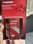 Husky Utility Blades (100-PIECE). Fixed Price $40.00.