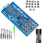 40 Pcs Tap Die Set Sae Metric Sizes Standard With Coarse Fine Thread. Fixed Price $22.99.